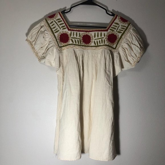 SS embroidered square neck top boho hippy - Picture 6 of 8